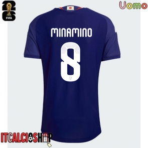 Giappone Takumi Minamino #8 Prima Maglia Mondiali 2026 Manica Corta